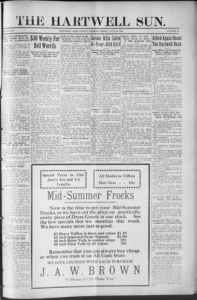 The Hartwell sun, 1922 July 14