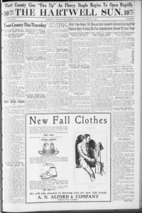 The Hartwell sun, 1923 September 14