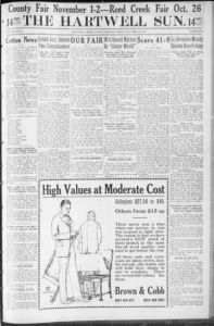 The Hartwell sun, 1923 October 12