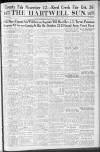 The Hartwell sun, 1923 October 19