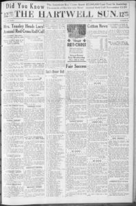 The Hartwell sun, 1923 November 9