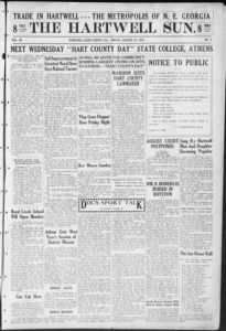 The Hartwell sun, 1925 August 21
