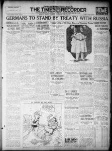 Americus times-recorder, 1922 April 20