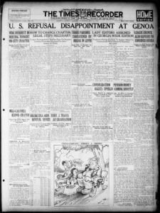 Americus times-recorder, 1922 May 16