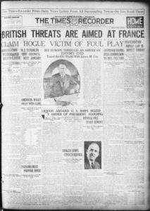 Americus times-recorder, 1922 October 7