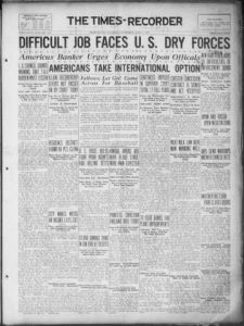 Americus times-recorder, 1923 June 9