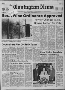 The Covington news, 1974 November 7