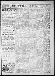 The Dawson journal, 1883 February 8