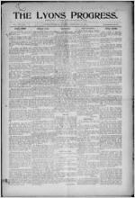 The Lyons progress, 1911 February 24