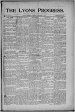 The Lyons progress, 1912 January 19