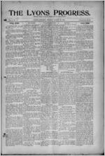 The Lyons progress, 1912 March 29