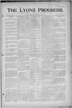The Lyons progress, 1914 May 22