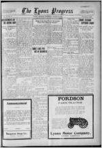 The Lyons progress, 1921 March 24