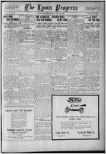 The Lyons progress, 1921 July 22