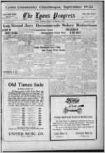 The Lyons progress, 1921 September 2