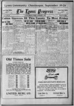 The Lyons progress, 1921 September 9