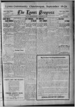 The Lyons progress, 1921 September 16
