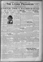 The Lyons progress, 1922 September 28