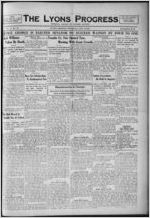 The Lyons progress, 1922 October 19