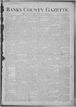 Banks County gazette, 1891 November 11