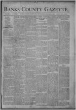 Banks County gazette, 1892 January 6