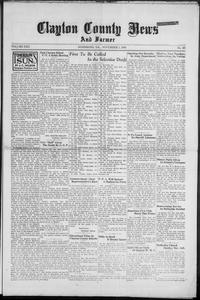 Clayton County news and farmer, 1940 November 1