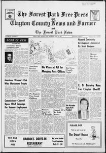 The Forest Park free press and Clayton County news and farmer and the Forest Park news, 1968 April 25