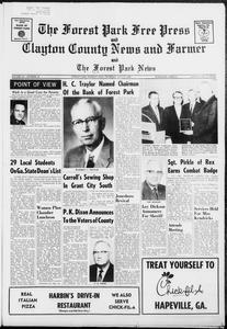 The Forest Park free press and Clayton County news and farmer and the Forest Park news, 1968 July 25