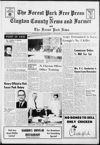 The Forest Park free press and Clayton County news and farmer and the Forest Park news, 1968 August 29