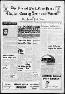 The Forest Park free press and Clayton County news and farmer and the Forest Park news, 1968 September 5