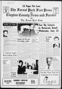 The Forest Park free press and Clayton County news and farmer and the Forest Park news, 1968 September 19