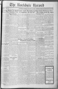 The Rockdale record, 1929 August 23