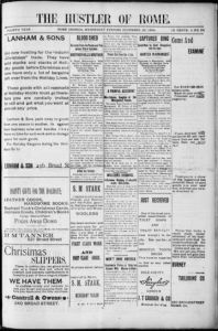 The Hustler of Rome, 1894 December 26