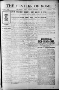 The Hustler of Rome, 1897 September 3