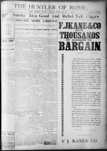 The Hustler of Rome, 1897 November 29