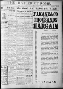 The Hustler of Rome, 1897 December 3
