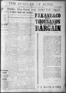 The Hustler of Rome, 1897 December 7