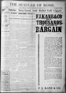 The Hustler of Rome, 1897 December 9