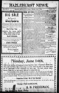 Hazlehurst news, 1909 June 17