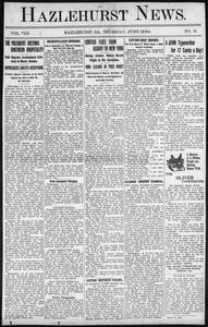 Hazlehurst news, 1910 June 2