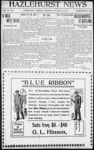 Hazlehurst news, 1911 November 16