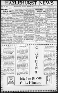 Hazlehurst news, 1911 December 7