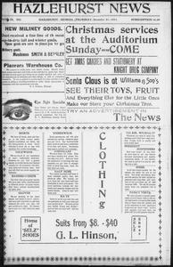 Hazlehurst news, 1911 December 21