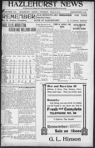 Hazlehurst news, 1914 March 19