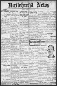 Hazlehurst news, 1929 November 21