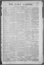 The daily gazette, 1884 March 15
