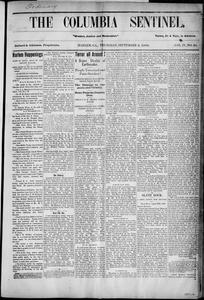 The Columbia sentinel, 1886 September 2