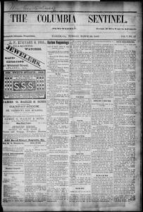 The Columbia sentinel, 1887 March 29