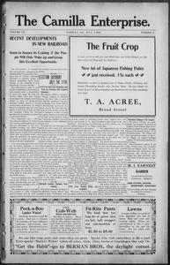 The Camilla enterprise, 1908 July 3