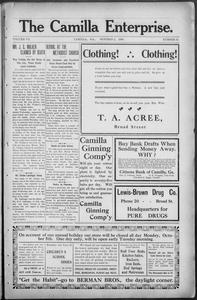 The Camilla enterprise, 1908 October 2